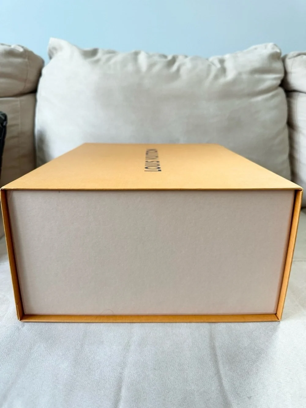 Louis Vuitton Storage Drawer-style Orange Box – Large Size – Authentic